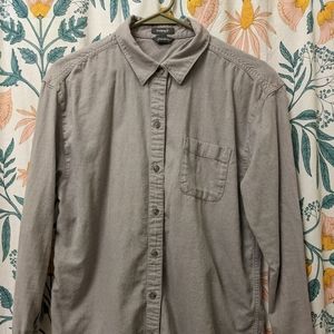 Eddie Bauer Gray Flannel Shirt